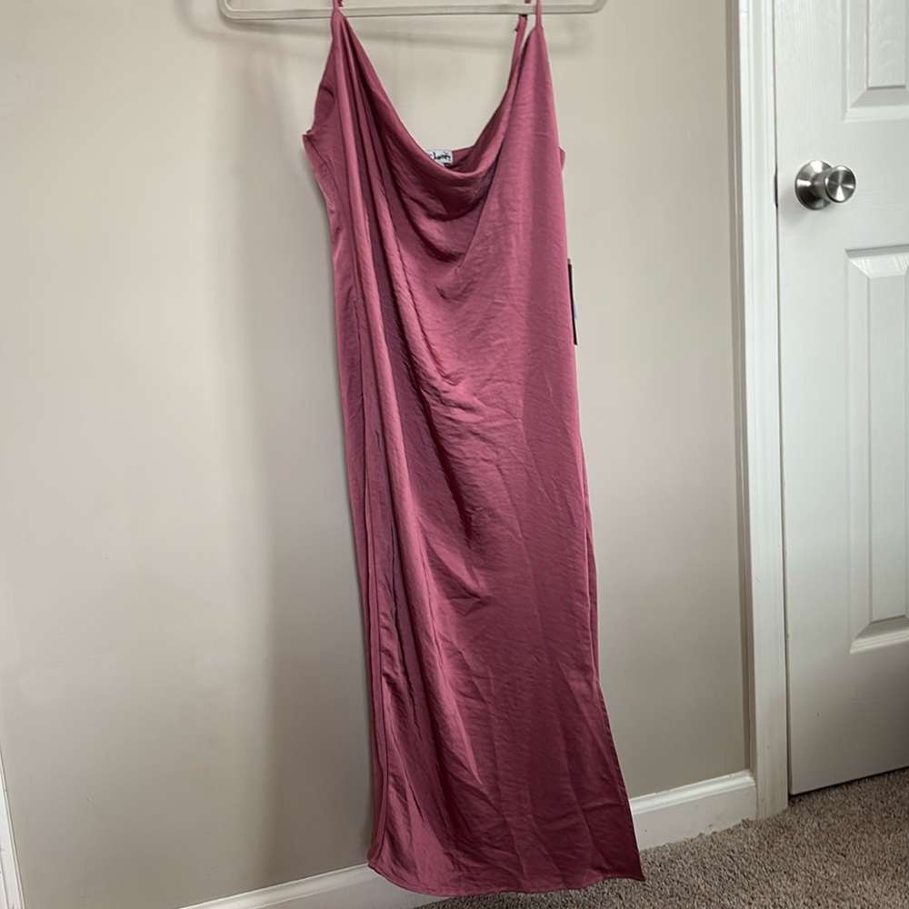 Women’s (L) Polyester mauve Junior Dress